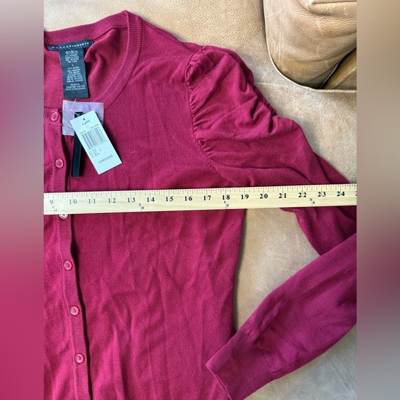 Grace Elements NWT Red Cardigan Women’s Size Large - Picture 3 of 6